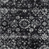 Distressed Vintage Persian Black and Cream Area Rug (10'x8') by Lissie Lou