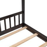 Full Size House Bed in Espresso - Solid Wood Construction- by Lissie Lou