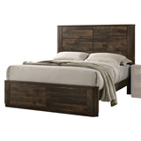 Elettra Eastern King Bed in Rustic Walnut by Lissie Lou