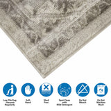 Tiled Border Area Rug (120"x96")