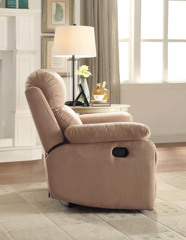 Cozy Brown Microfiber Recliner Chair by Lissie Lou