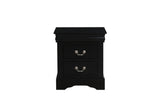 Louis Philippe III Nightstand in Black 19503