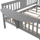 Full Size Daybed with Wood Slat Support - Sophisticated Gray- by Lissie Lou