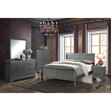 Gray Louis Philippe Nightstand (1 Piece)