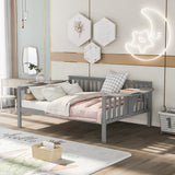 Full Size Daybed with Wood Slat Support - Sophisticated Gray- by Lissie Lou