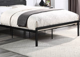 Elegant Black Metal Frame Queen Size Bed by Lissie Lou