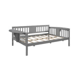 Full Size Daybed with Wood Slat Support - Sophisticated Gray- by Lissie Lou