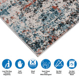 Lissie Lou Newport Abstract Area Rug - Multicolor, Stylish, and Durable 5x7 Feet