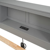 Summit Full Platform Bed - Gray Design with Storage, USB Ports, Trundle, and Drawers by Lissie Lou