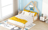 Haven Full Floor Bed - Natural Wood House Design by Lissie Lou