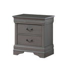 Gray Louis Philippe Nightstand (1 Piece)