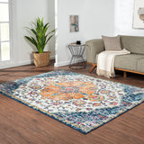 Boho Medallion Woven Area Rug (7x5) by Lissie Lou