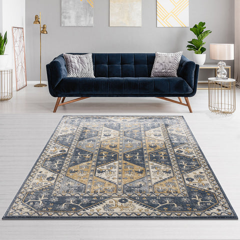 Tiled Border Area Rug (120"x95")