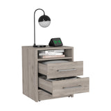 Nightstand in Light Gray by Lissie Lou