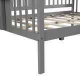 Full Size Daybed with Wood Slat Support - Sophisticated Gray- by Lissie Lou