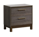 Contemporary Two-Tone Antique Gray Nightstand by Lissie Lou