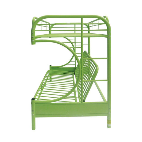 Eclipse Twin/Full/Futon Bunk Bed in Green by Lissie Lou