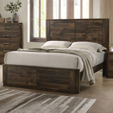 Elettra Queen Bed, Rustic Walnut by Lissie Lou