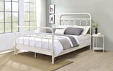 Lissie Lou Transitional Full Bed - Elegant White Metal