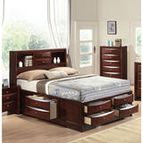 Ireland Eastern King Bed with Storage - Espresso Finish- by Lissie Lou