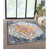 Boho Medallion Woven Area Rug (7x5) by Lissie Lou